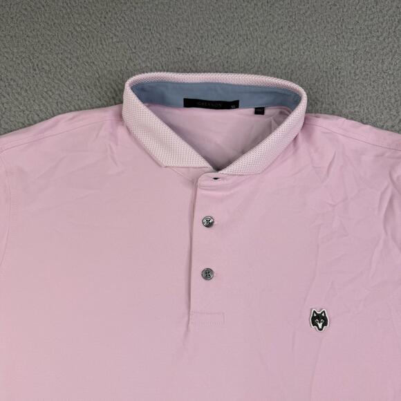 Greyson Other - Greyson Polo Mens XLShirt Pink Solid Performance Pima Cotton Wolf Golf Shirt